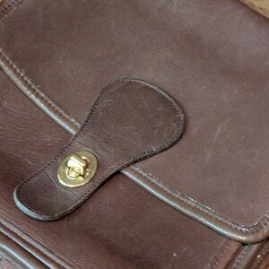 Vintage COACH Bonnie Cashin Shoulder Crossbody Bag Purse Brown Leather